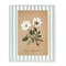 Stupell Industries White Flower Green Stripes Framed Giclee, design by Lettered and Lined